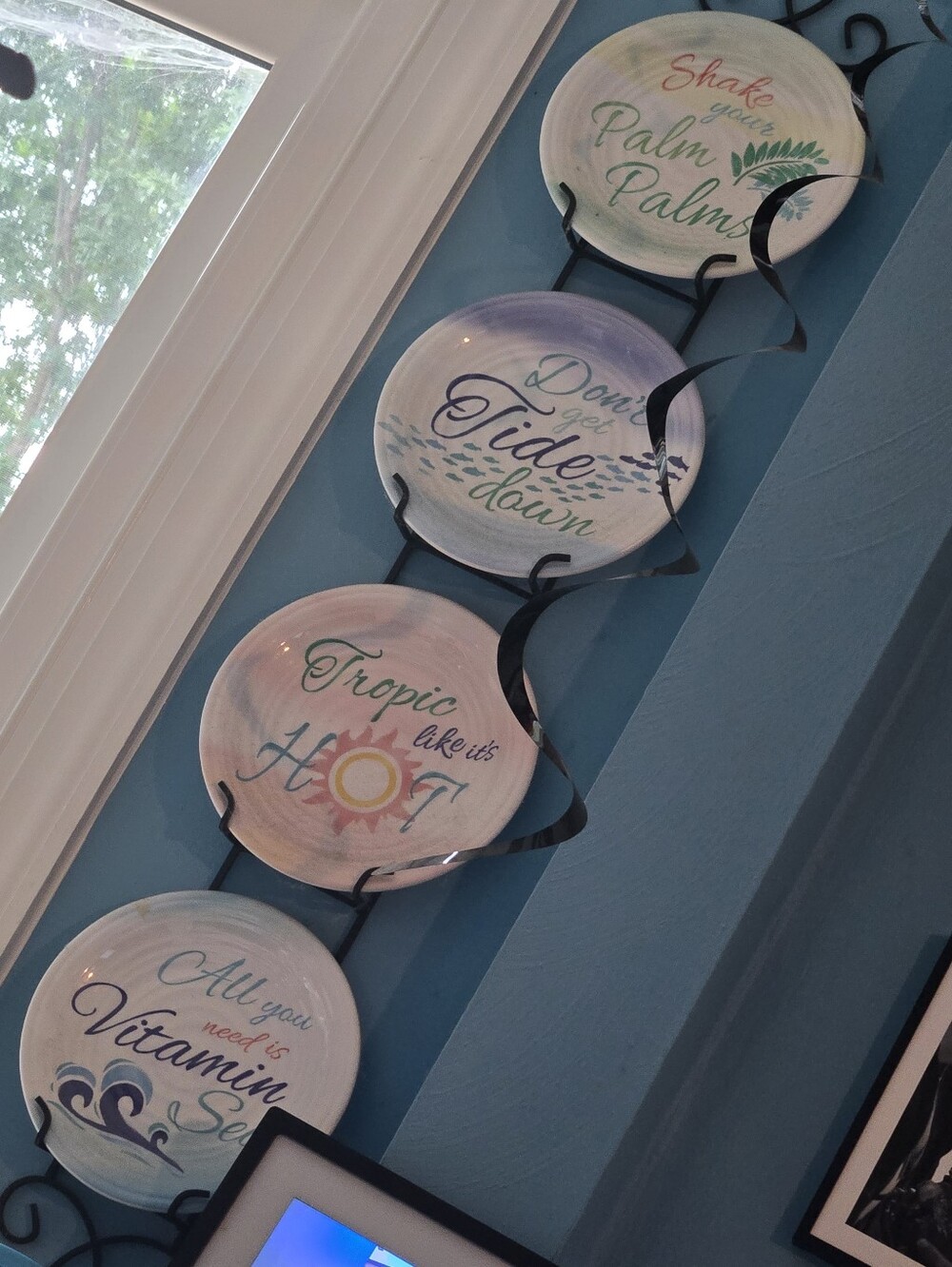 4 Frontgate Summer Pun Melamine Plates ๐๐ - Picture 6 of 6
